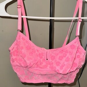 PINK Victoria's Secret Floral Pink Bralette